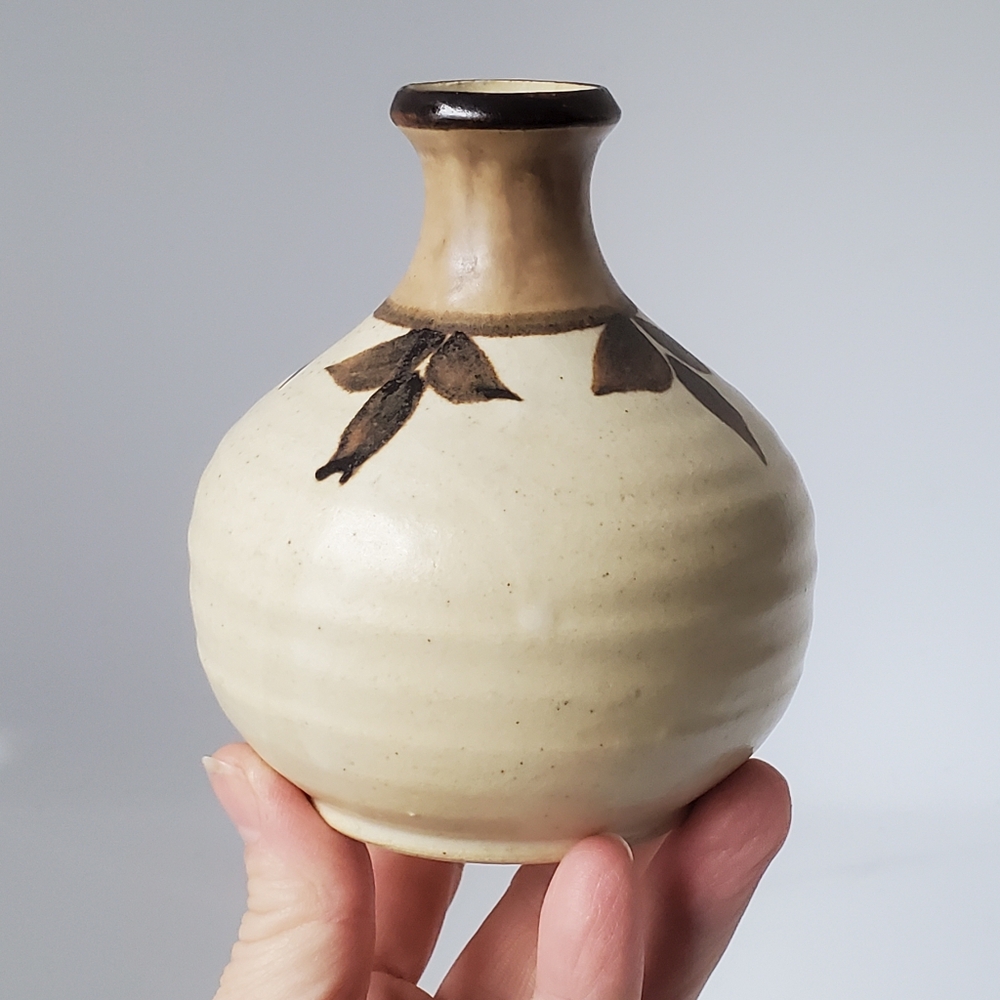 Studio Pottery Turned Vase Signed Munko Smithers BC Vintage